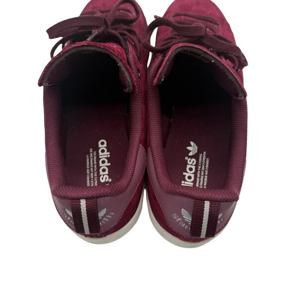 Adidas‎ Stan Smith Velvet Maroon Sneaker Men’s Size 12 - Picture 5 of 8